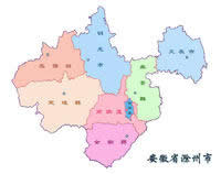 滁州行政区划图