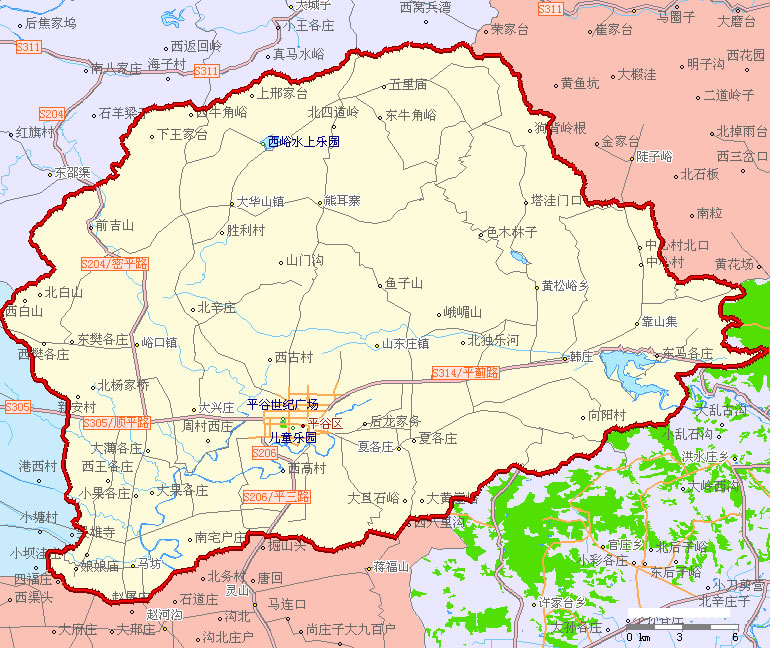 怀柔区地图