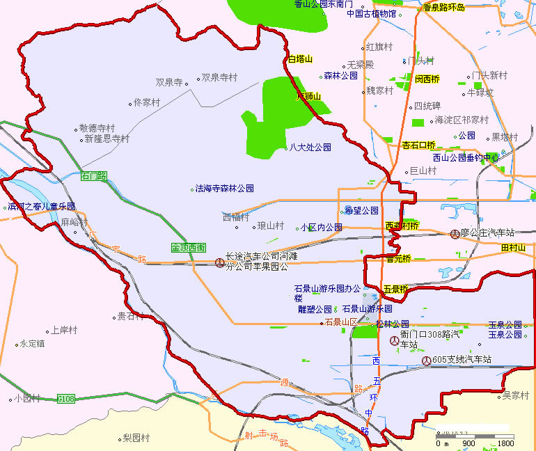 石景山区地图