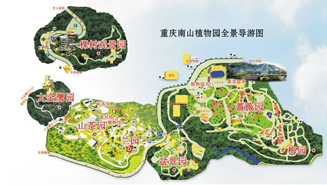 重庆南山植物园导览图