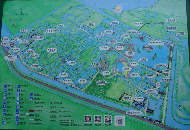 洪泽湖湿地公园导游图