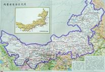 内蒙古城市地图