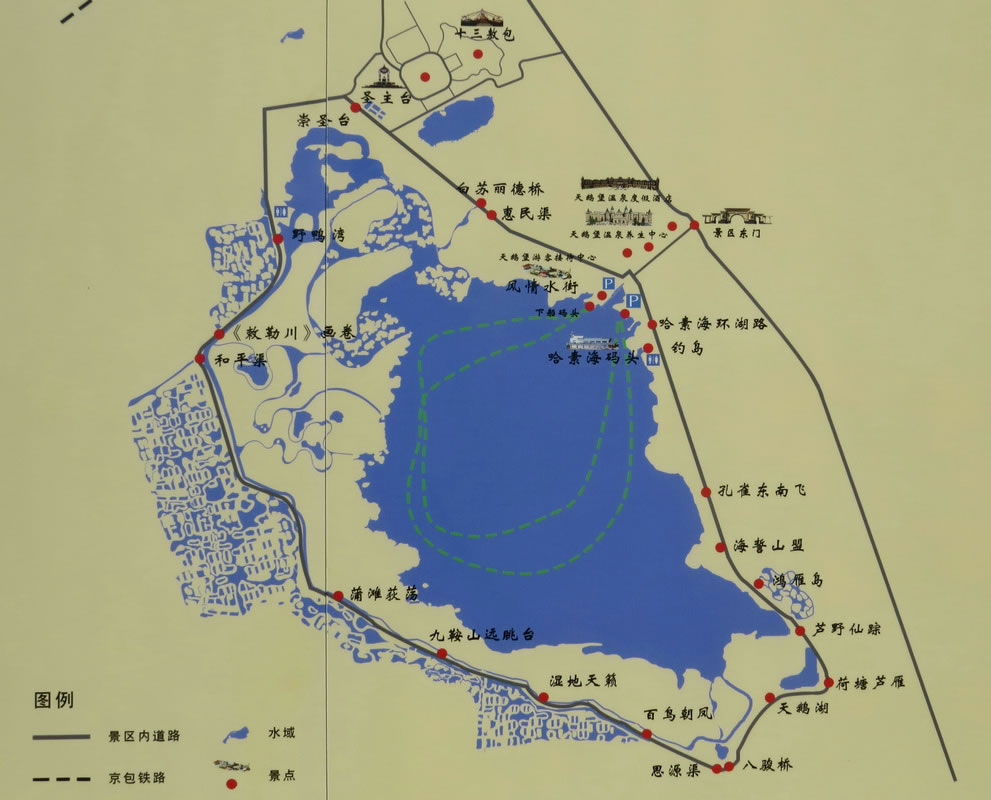 哈素海导游图