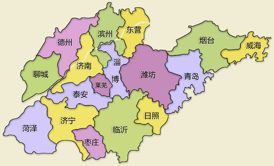 山东省地图 山东省三维地图