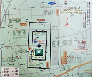 秦始皇陵导游地图