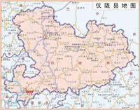 仪陇县行政区划图