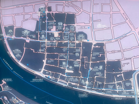 阆中古城导览图