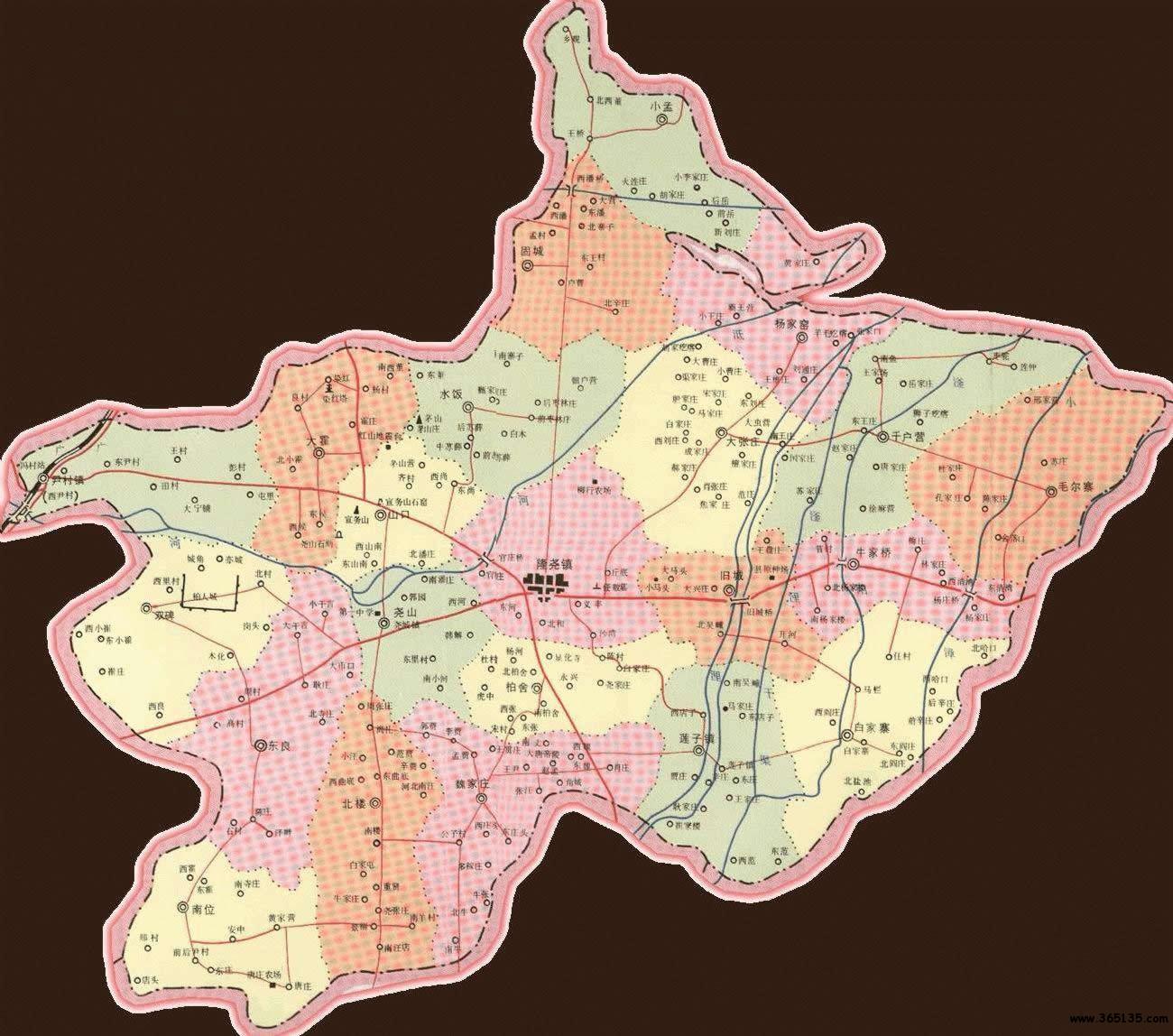河北 区划地图 >> 隆尧县行政区划图
