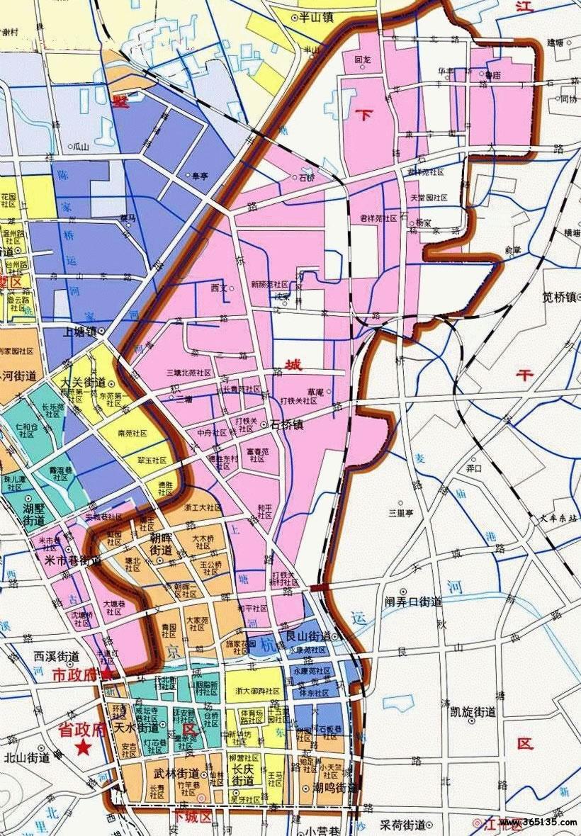 杭州市下城区地图