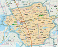 宝应县行政区划图