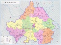 屏南县行政区划图