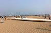 天津东疆湾沙滩景
