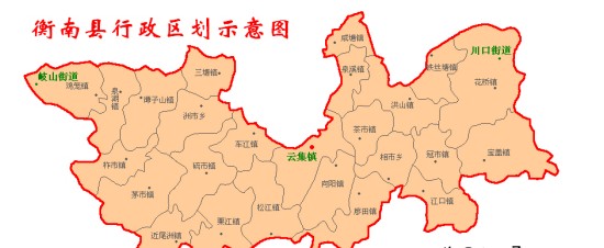 衡南县行区划,交通地图,人口面积,地理位置,旅游等